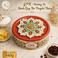 Bánh quy bơ GPR hộp thiếc 340g